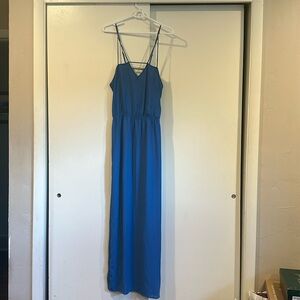 Strappy Blue Maxi Dress